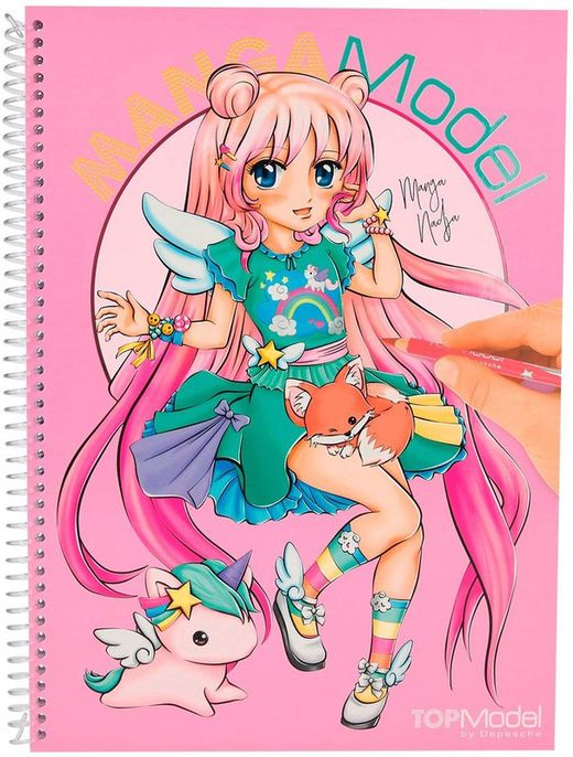 Manga Model - Libro de Colorear