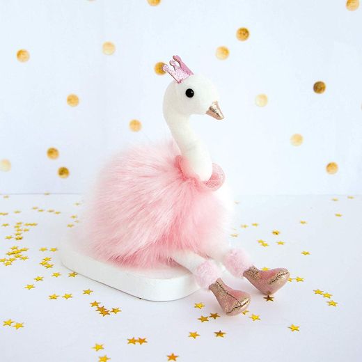 Llavero Peluche Cisne Rosa - 19 cm.