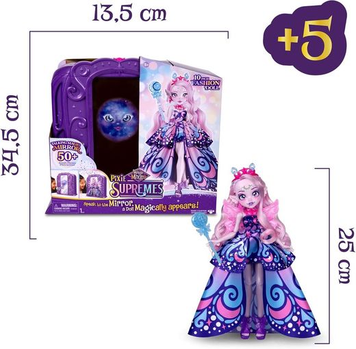 Boneca Magic Mixies Pixie Supremes Mirror com espelho