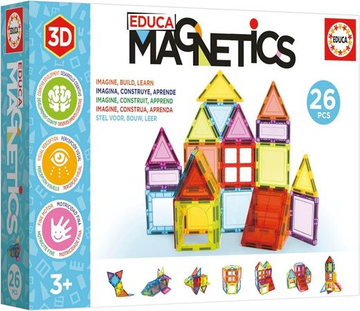 Gioco di Costruzioni 3D Magnetiche 26 Pezzi - Educa