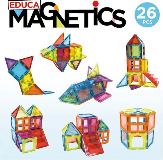 Gioco di Costruzioni 3D Magnetiche 26 Pezzi - Educa