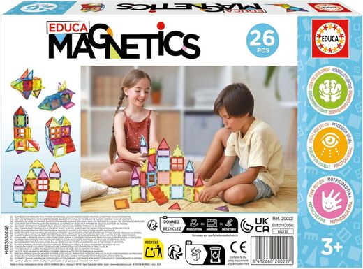 Gioco di Costruzioni 3D Magnetiche 26 Pezzi - Educa