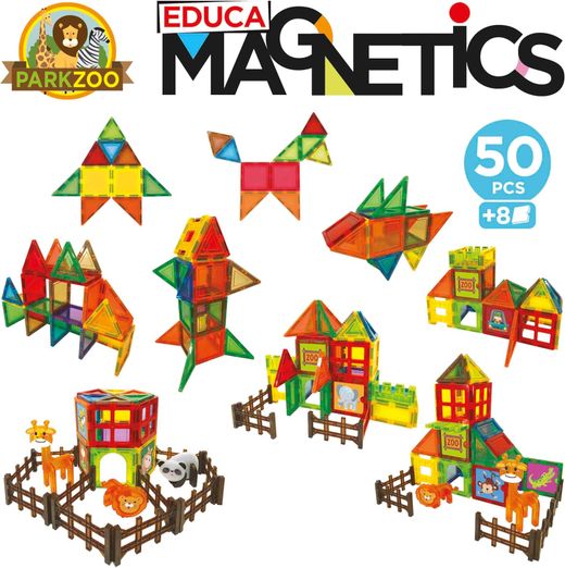 Magnetischer Park Zoo – 50 Teile – Educa