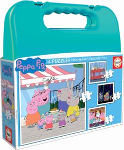Maleta Puzzles Progresivos Peppa Pig