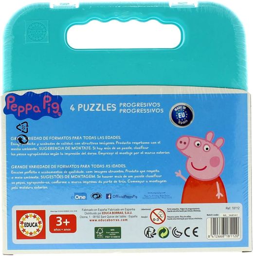Peppa Pig Progressive Puzzle Suitcase