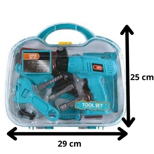 Синий чемодан с инструментами