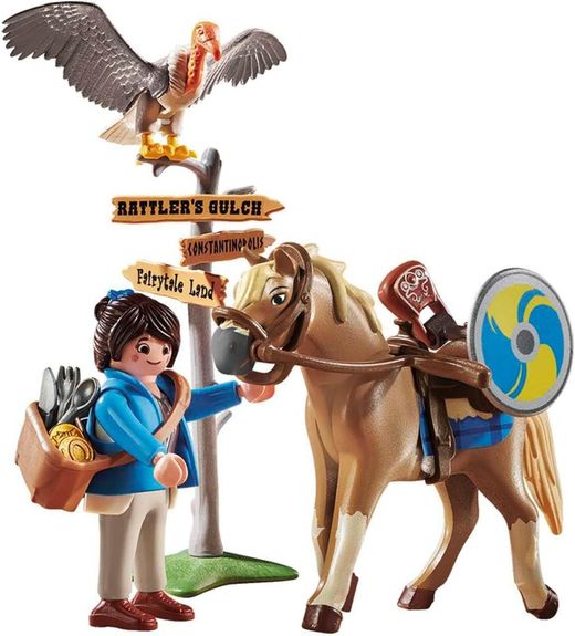 Marla com cavalo - Playmobil o filme