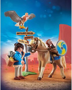 Marla com cavalo - Playmobil o filme