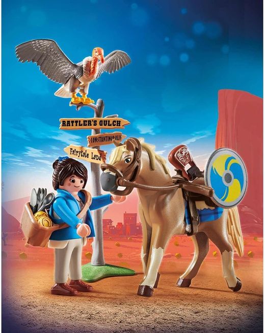 Marla com cavalo - Playmobil o filme