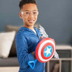 Bouclier Nerf Marvel Captain America, pistolet à fléchettes