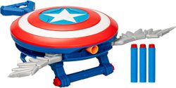 Bouclier Nerf Marvel Captain America, pistolet à fléchettes