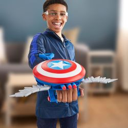 Bouclier Nerf Marvel Captain America, pistolet à fléchettes