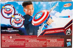 Bouclier Nerf Marvel Captain America, pistolet à fléchettes