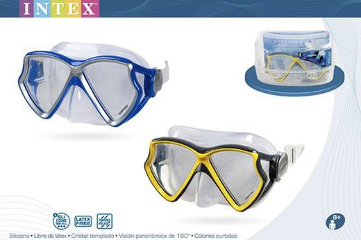 Маска для дайвинга INTEX SILICONE AVIATOR +8 ЛЕТ - 2 / S