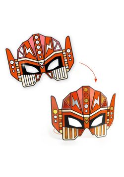 DIY Super Robots Masks To Metalize - Djeco