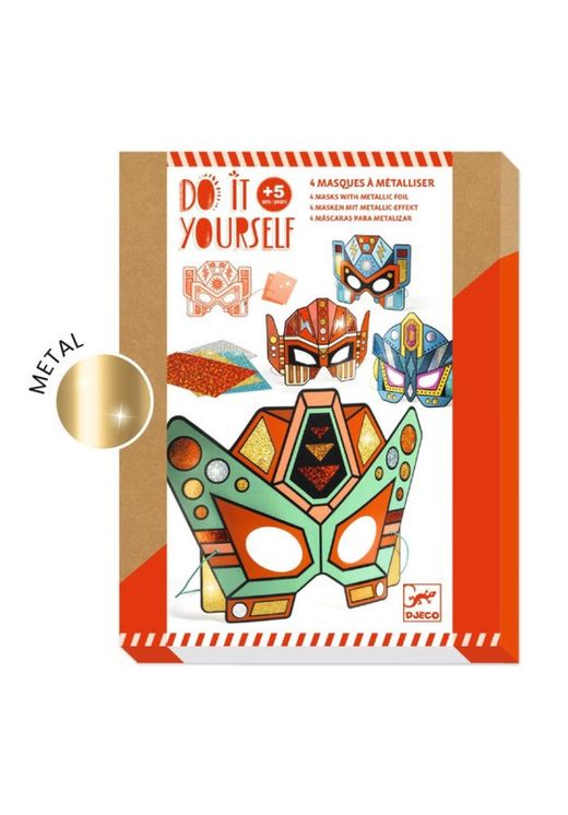 DIY Super Robots Masks To Metalize - Djeco
