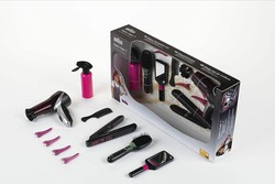 Hairdresser's Mega Set Brush, hairdryer Straightener from Braun 7 — Juguetesland