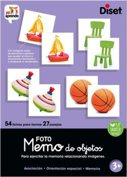 Memo Photo Objects - 54 Piezas - Juego De Memoria