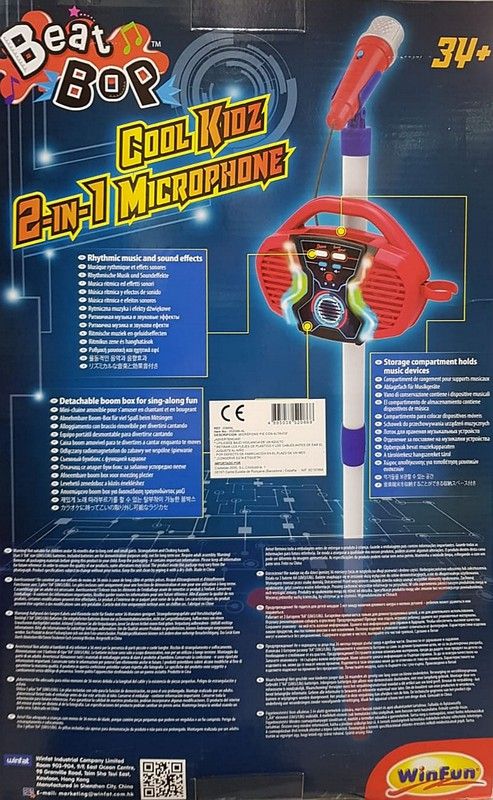 Microfono permanente 2 in 1: Winfun