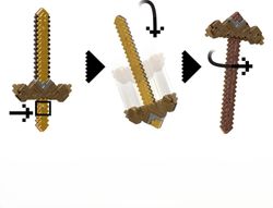 Minecraft – 2-in-1-Transformationsschwert und -Spitzhacke – Mattel