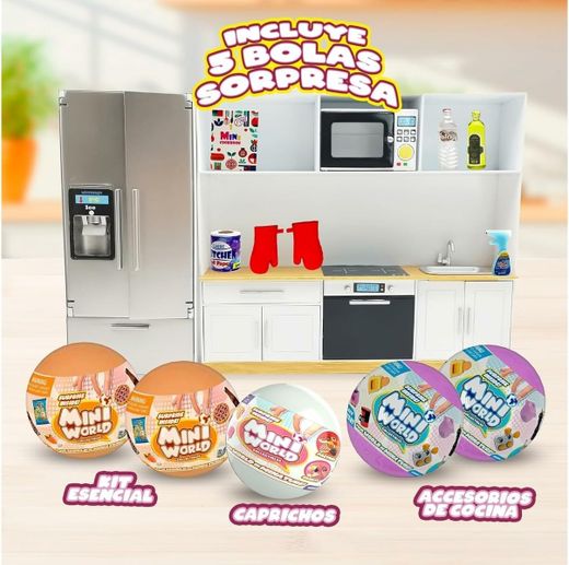 Mini World Playset - Cocina Con 5 Bolas Sorpresa