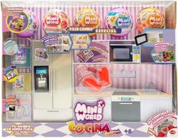 Mini World Playset - Cocina Con 5 Bolas Sorpresa