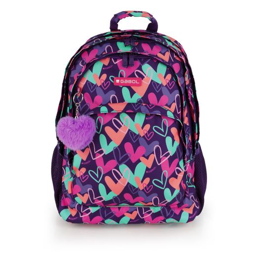 Mochila Escolar Kokoro - Tres Compartimentos - 44 cm. - Gabol