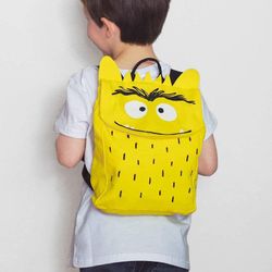 Mochila Monstruo De Colores - Amarillo