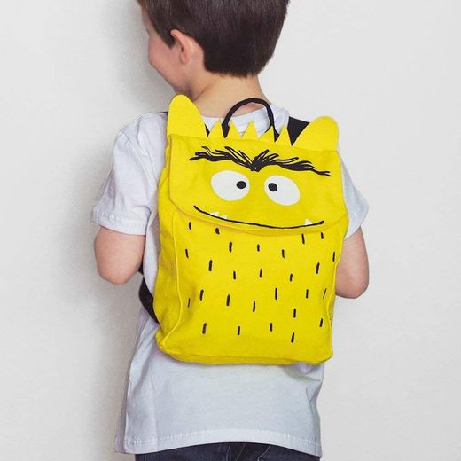 Mochila Monstruo De Colores - Amarillo