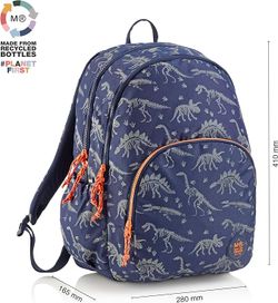 Triple Backpack - Oslo Dinoworld - Glow in the Dark - Miquelrius