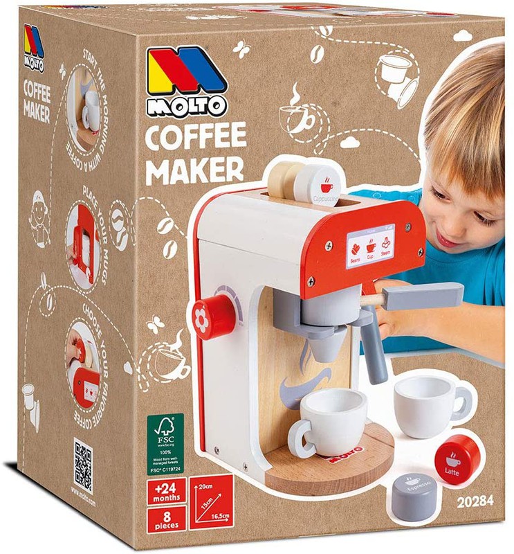 Cafetera para niños, cafetera de juguete que fomenta el juego de cafetera  para niños Cafetera de juguete construida para durar