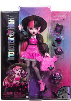 Monster High Дракулаура с графом Фэбулосом Питомец