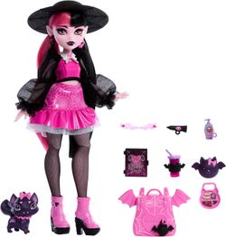 Monster High Дракулаура с графом Фэбулосом Питомец