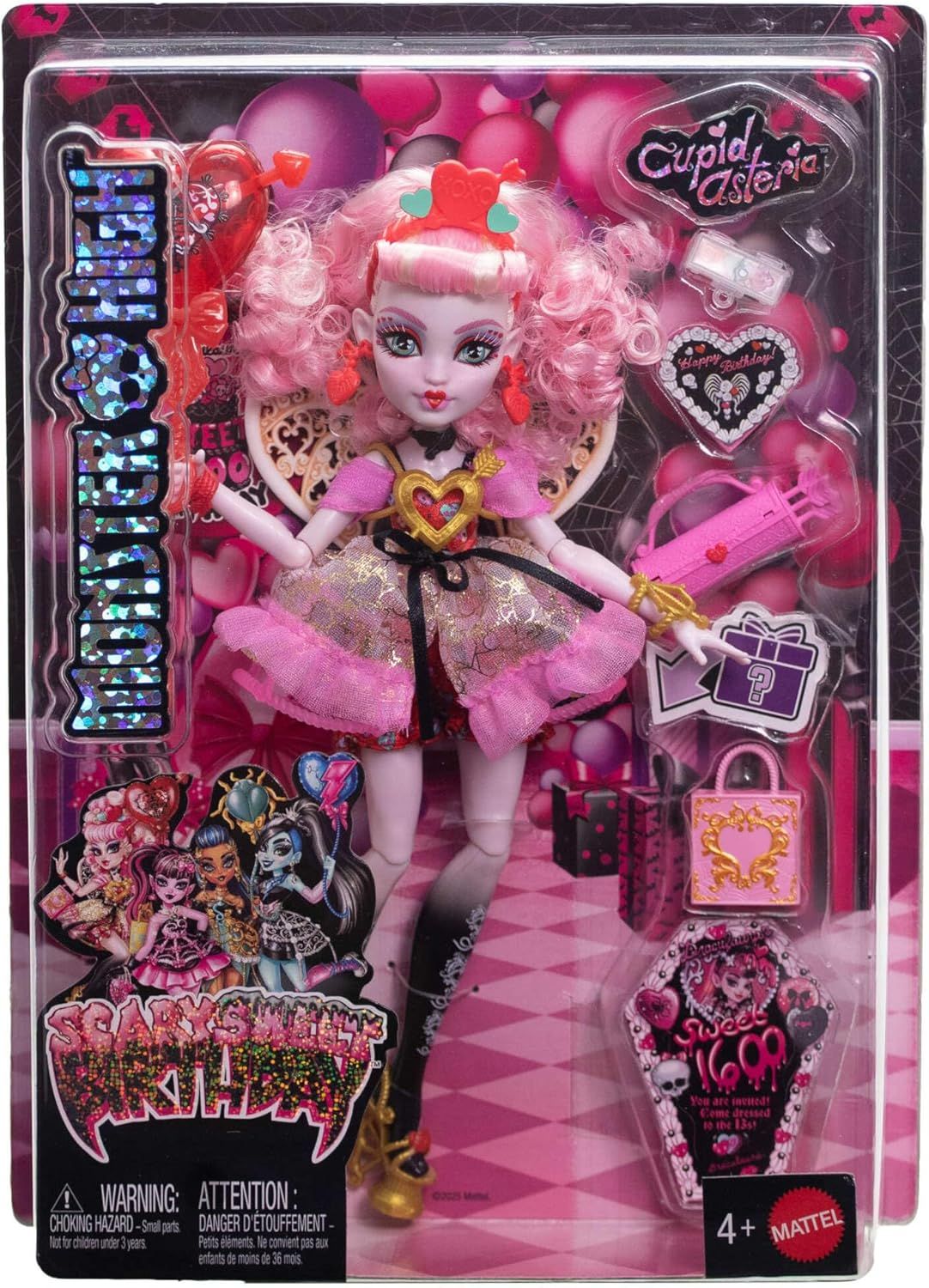 Monster High Muñeca Cupid Asteria Scary Sweet Birthday