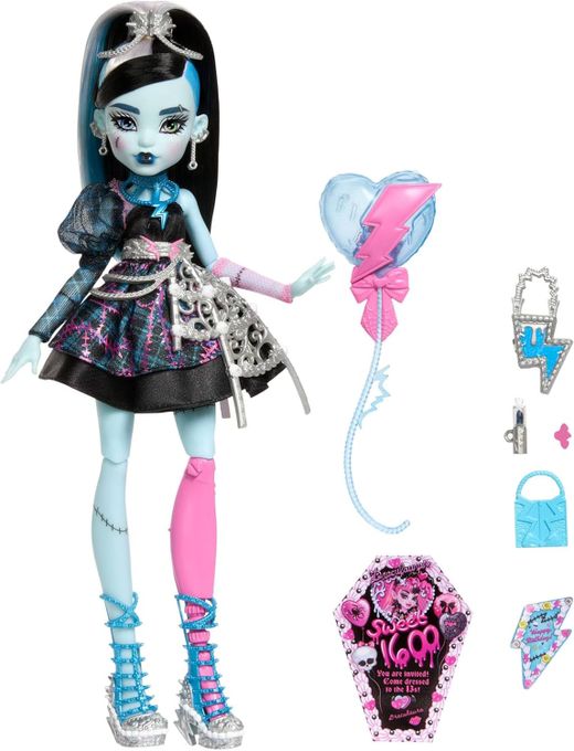 Boneca Monster High Frankie Stein Assustadora e Doce Aniversário