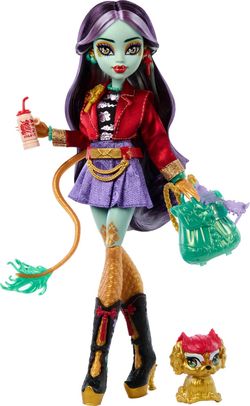 Boneca Monster High Jinafire Long com Cloudy Yun Yun e Acessórios
