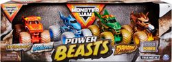 Monster Jam Pack 4 Coches Power Beasts