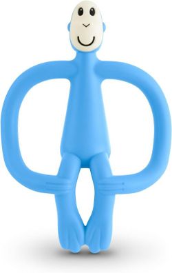 Matchstick Monkey Light Blue Baby Teether