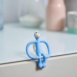 Matchstick Monkey Light Blue Baby Teether