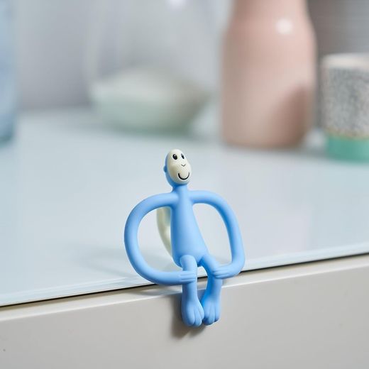 Matchstick Monkey Light Blue Baby Teether