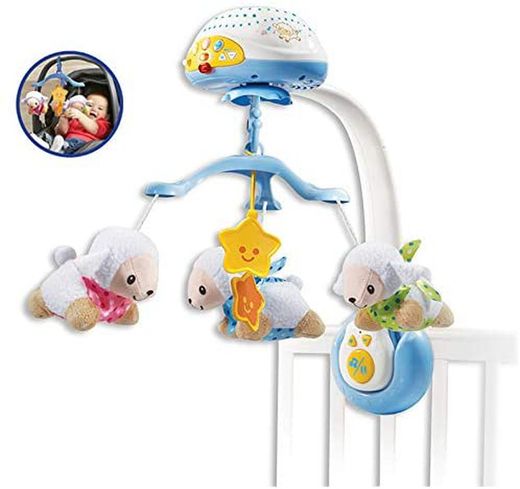 Mobiler Projektor zählt Schafe