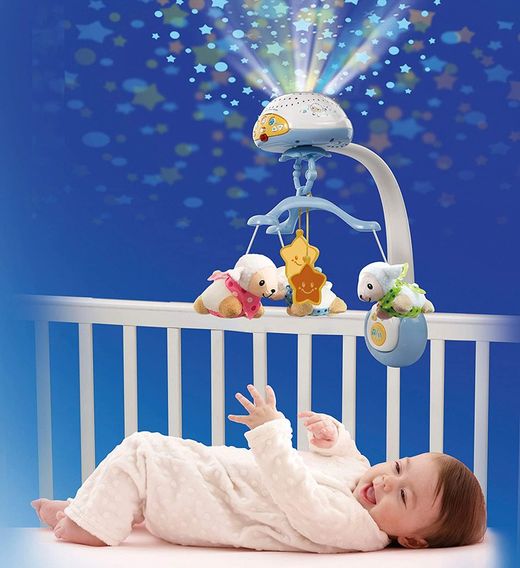 Mobiler Projektor zählt Schafe