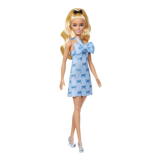 Poupée Barbie Fashionistas à nœuds bleus