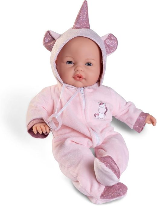 Boneca Bimba Lagrimitas 37 cm com fantasia de unicórnio - Antonio Juan