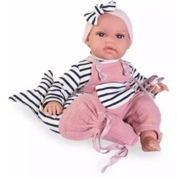 Muñeca Bebé Toneta Balbuceo de 34 Cm Con Bolso de Pez - Antonio Juan
