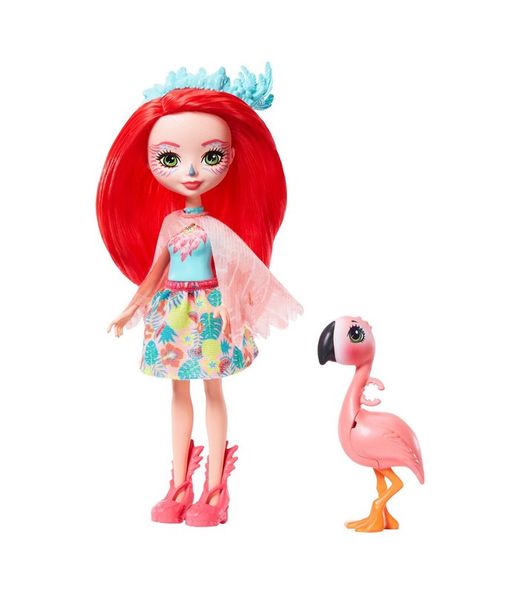 Muñeca Fanci Flamingo con Mascota Swash - Enchantimals