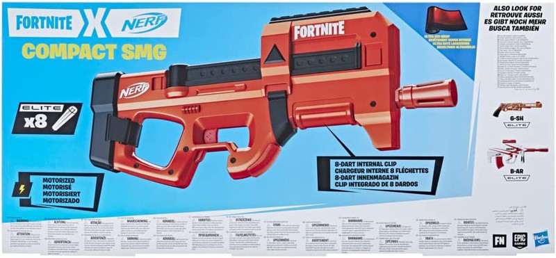 Lançador de Dardos Nerf - Fortnite - Compact smg - Hasbro