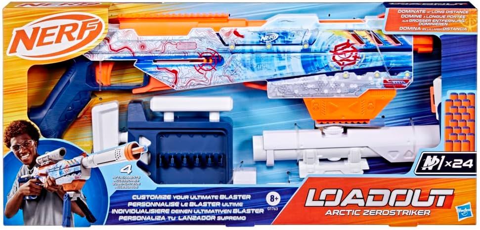 Nerf Loadout Lanzador Artic Zerostriker con 24 Dardos