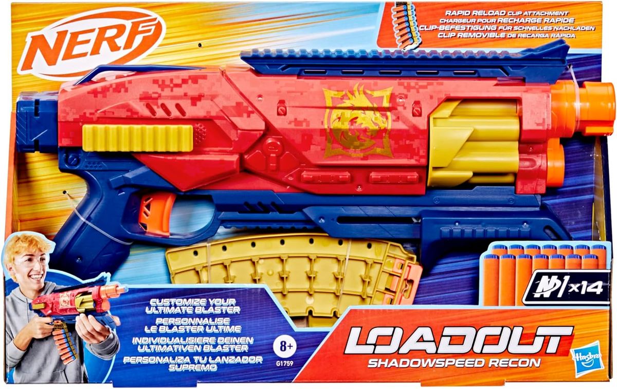 Nerf Loadout Lanzador Shadowspeed Recon con 14 Dardos