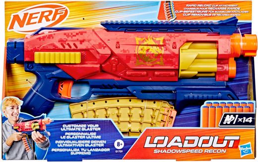Nerf Loadout Shadowspeed Recon Blaster с 14 дротиками